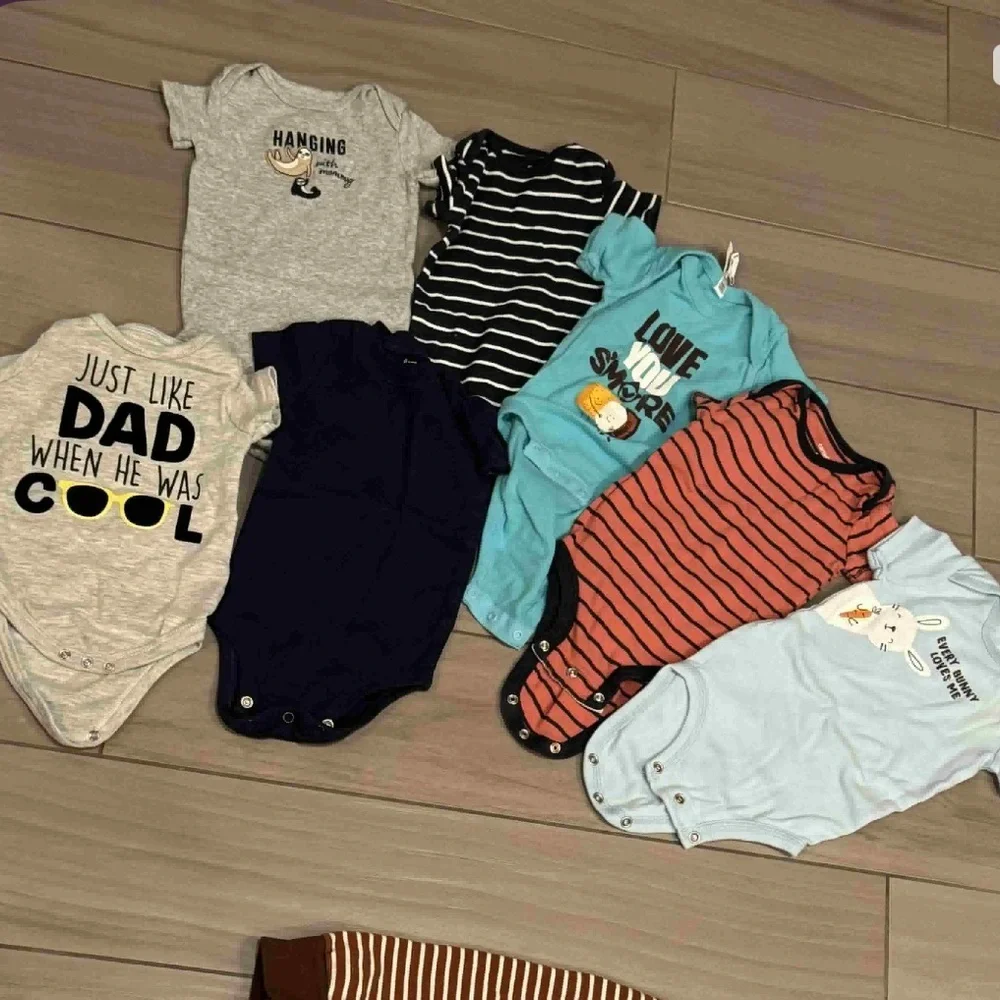 12pc bundle lot 6m boys one pieces / sleepers / shorts & pants no stains